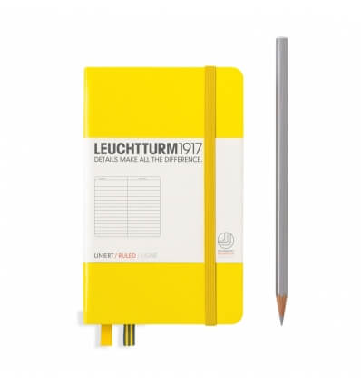 Leuchtturm Notizbuch Zitrone, Pocket A6, liniert