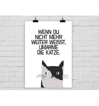 Prints Eisenherz Kunstdruck Katzentrost