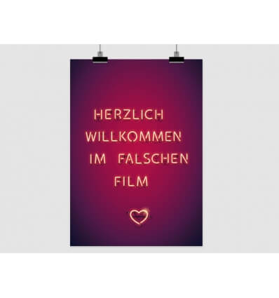 Prints Eisenherz Kunstdruck Falscher Film
