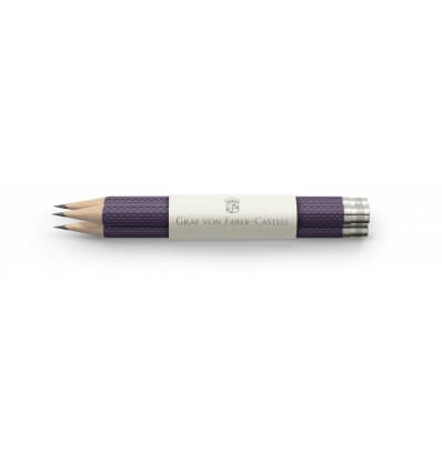 Graf von Faber-Castell Bleistift 3x Violet Blue mit Gewinde