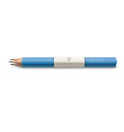 Graf von Faber-Castell Bleistift Guilloche 3x Gulf Blue