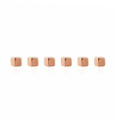 three by three cube mighties Magnete 6-er Set gold