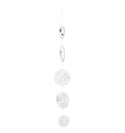 räder LIVING Glaskette Blumen,silber Länge:80cm +70cm Aufhängung - räder