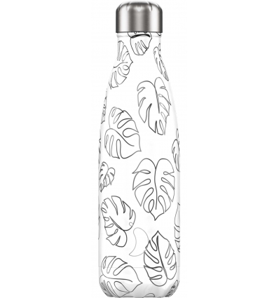 CHILLY´S Bottle - Line Drawing / Leaves 500ml - CHILLY´S