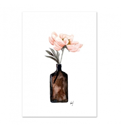LEO LA DOUCE Kunstdruck A4 Coral Blossom