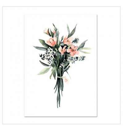 LEO LA DOUCE Kunstdruck A4 Flower Bouquet