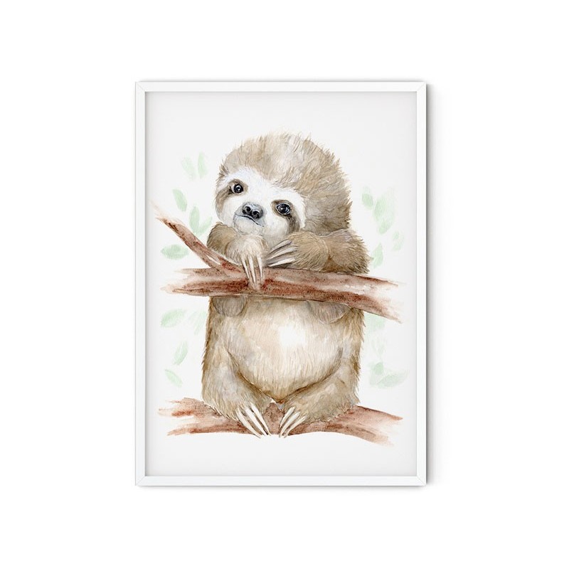 MALUU Kunstdruck DIN A4 Sloth