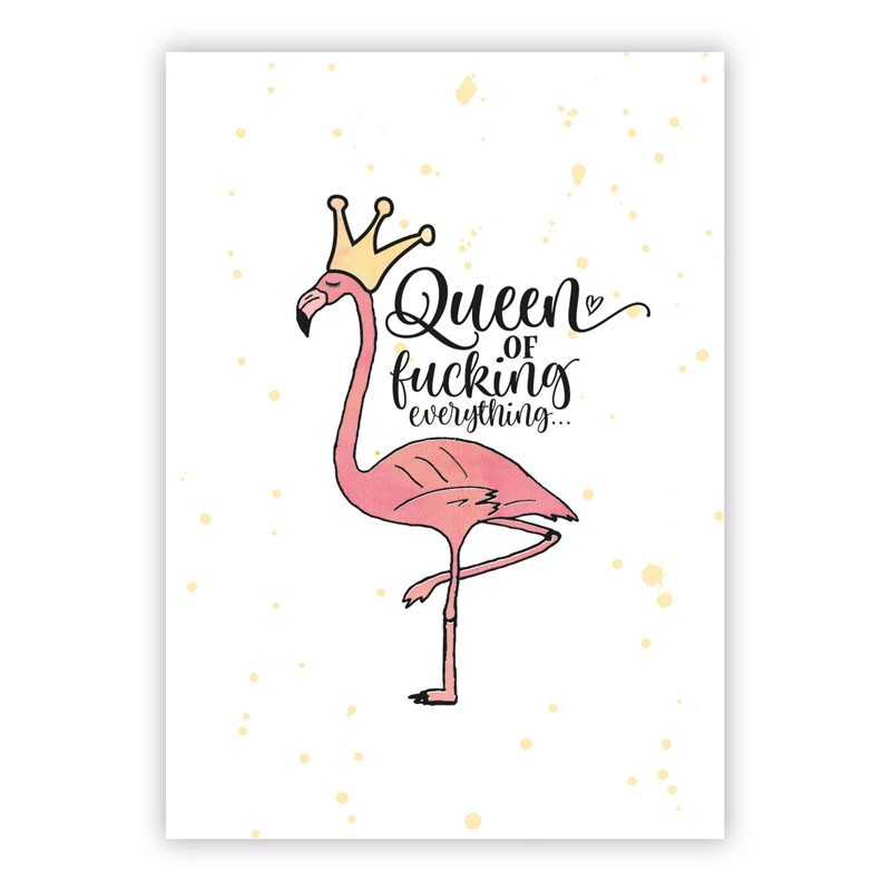 ppd FORMART Zeit für Schönes! Postkarte Queen
