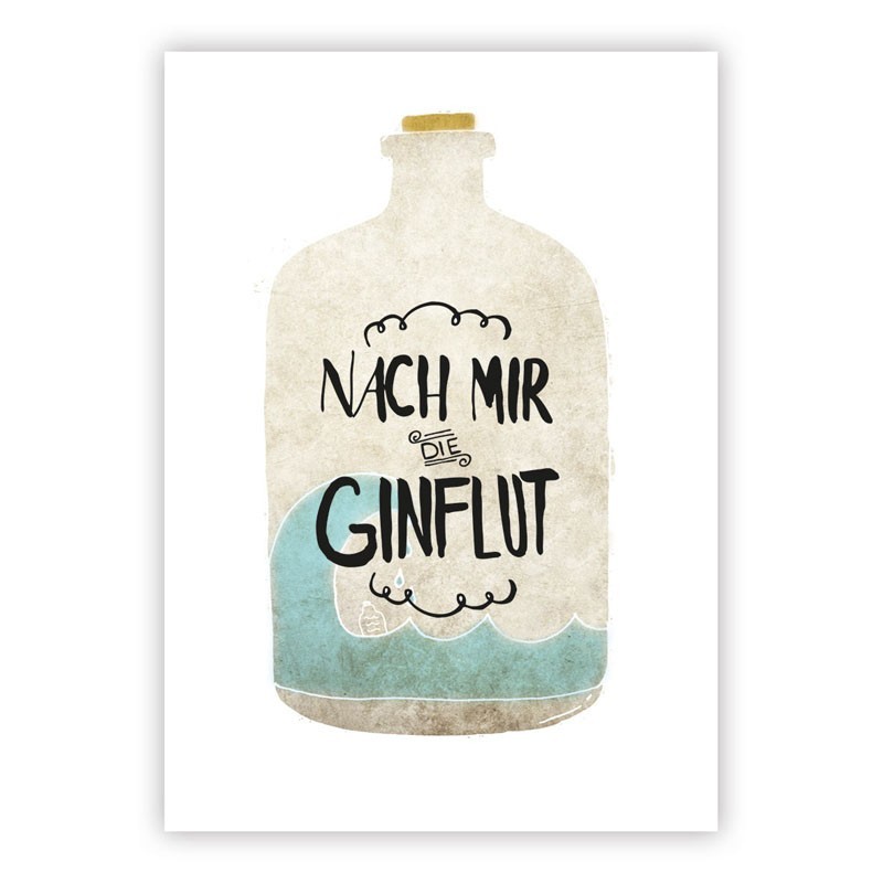 ppd FORMART Zeit für Schönes! Postkarte Ginflut
