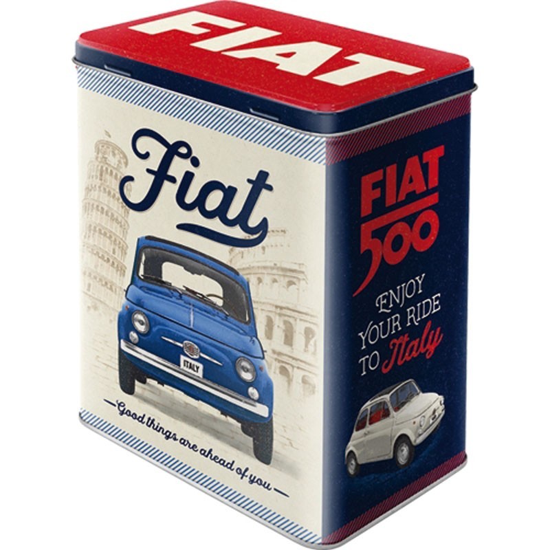 Nostalgic Art Vorratsdose L Fiat 500 - Good things are ahead of you