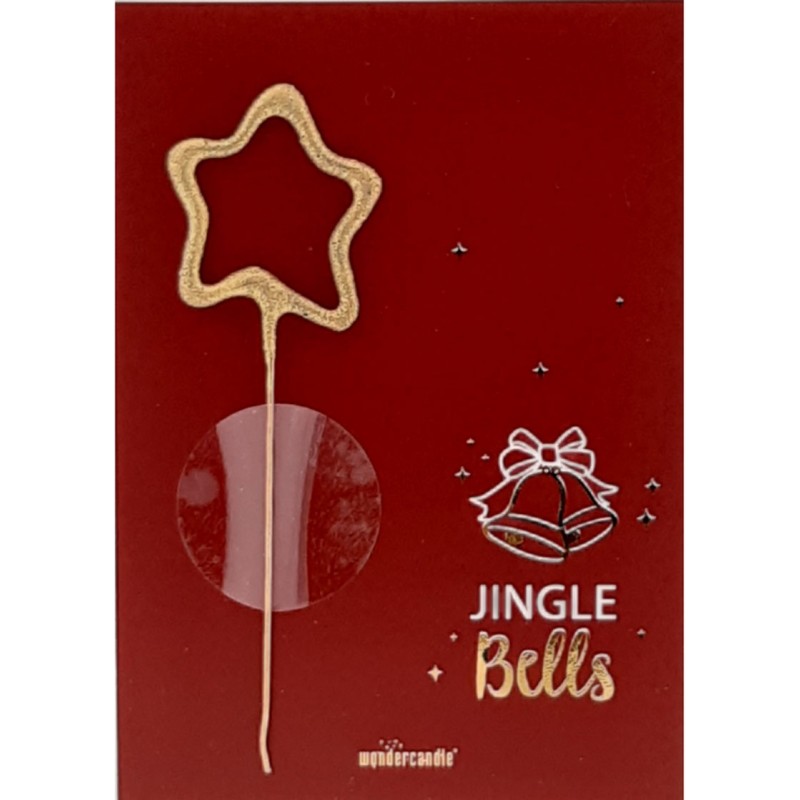 wondercandle Jingle Bells Goldfunkeln Xmas Mini Wondercard