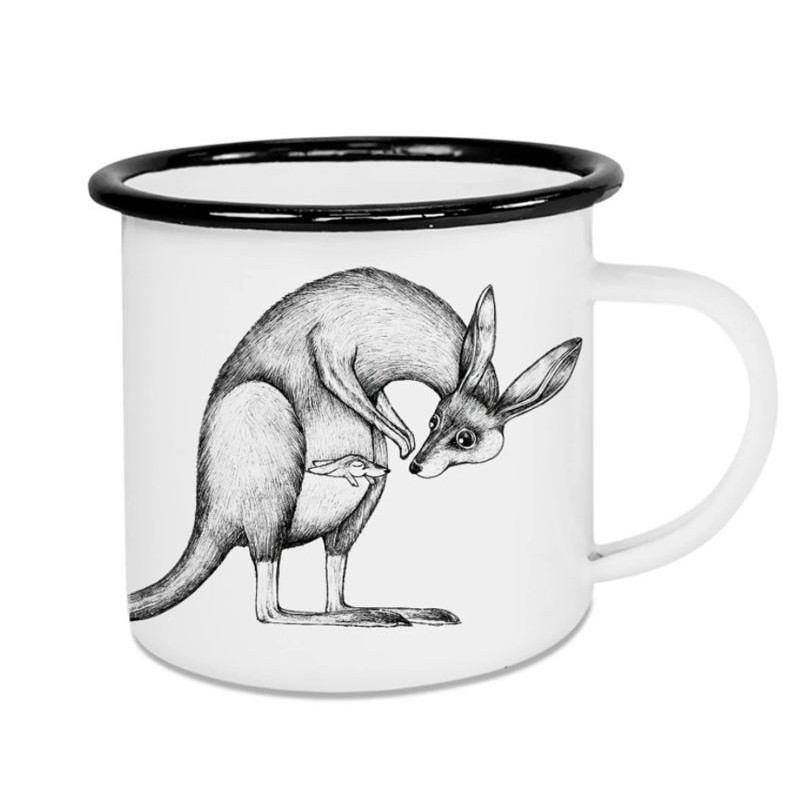 LIGARTI Emaille-Becher Känguru 500 ml