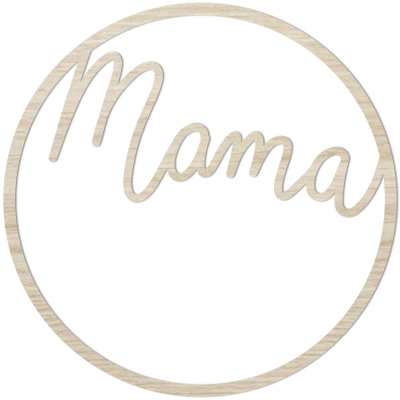 Eulenschnitt - Holzkranz - Mama - Natur