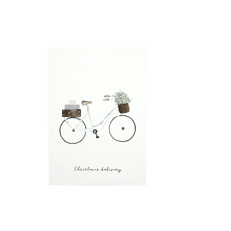 Eulenschnitt Postkarte Geschenke Fahrrad