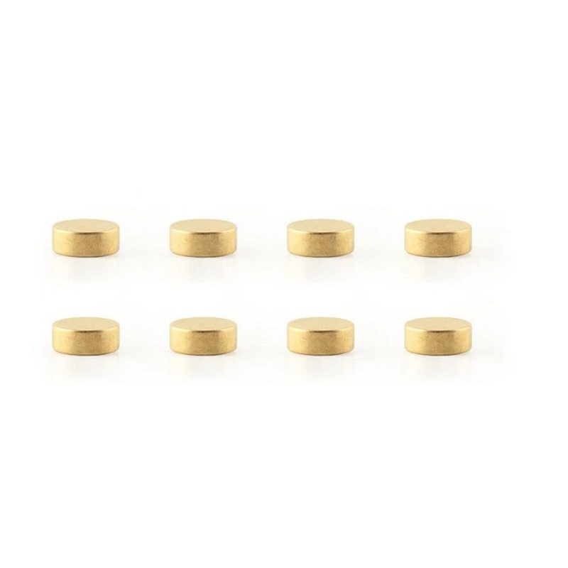 three by three mighties Magnete 8-er Set, gold