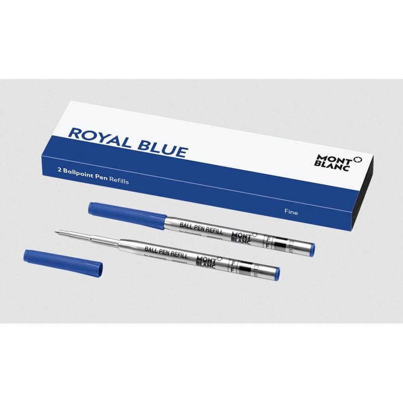 MONTBLANC REFILLS BP F 2x1 ROYAL BLUE