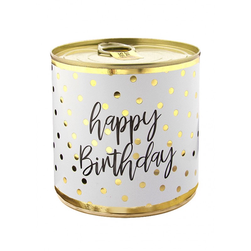 wondercandle Cancake Happy Birthday Polka Dots Zitrone