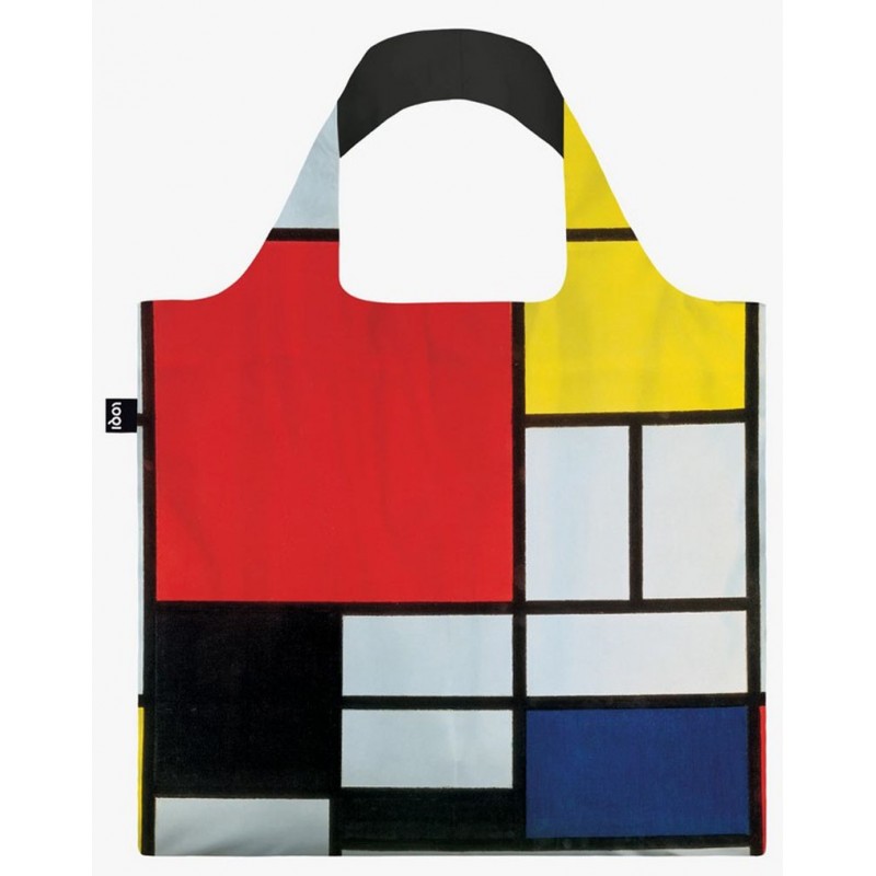 LOQI PIET MONDRIAN Composition with Red, Yellow, Blue and Black Bag
