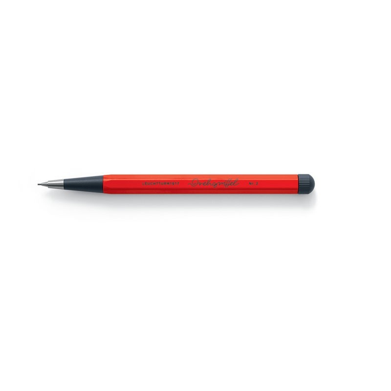 Leuchtturm Drehgriffel Bleistift Rot